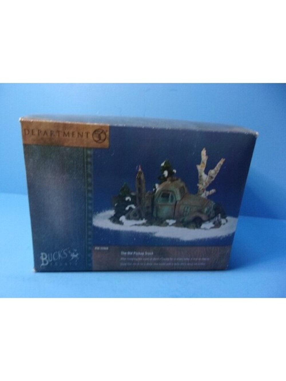 Dept 56 The Old Pickup Truck Buck's County #52868 Retired 2000 Snow Village NOS - Picture 7 of 7